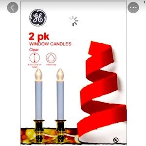 GE Electric window Christmas candles for a traditional Christmas!